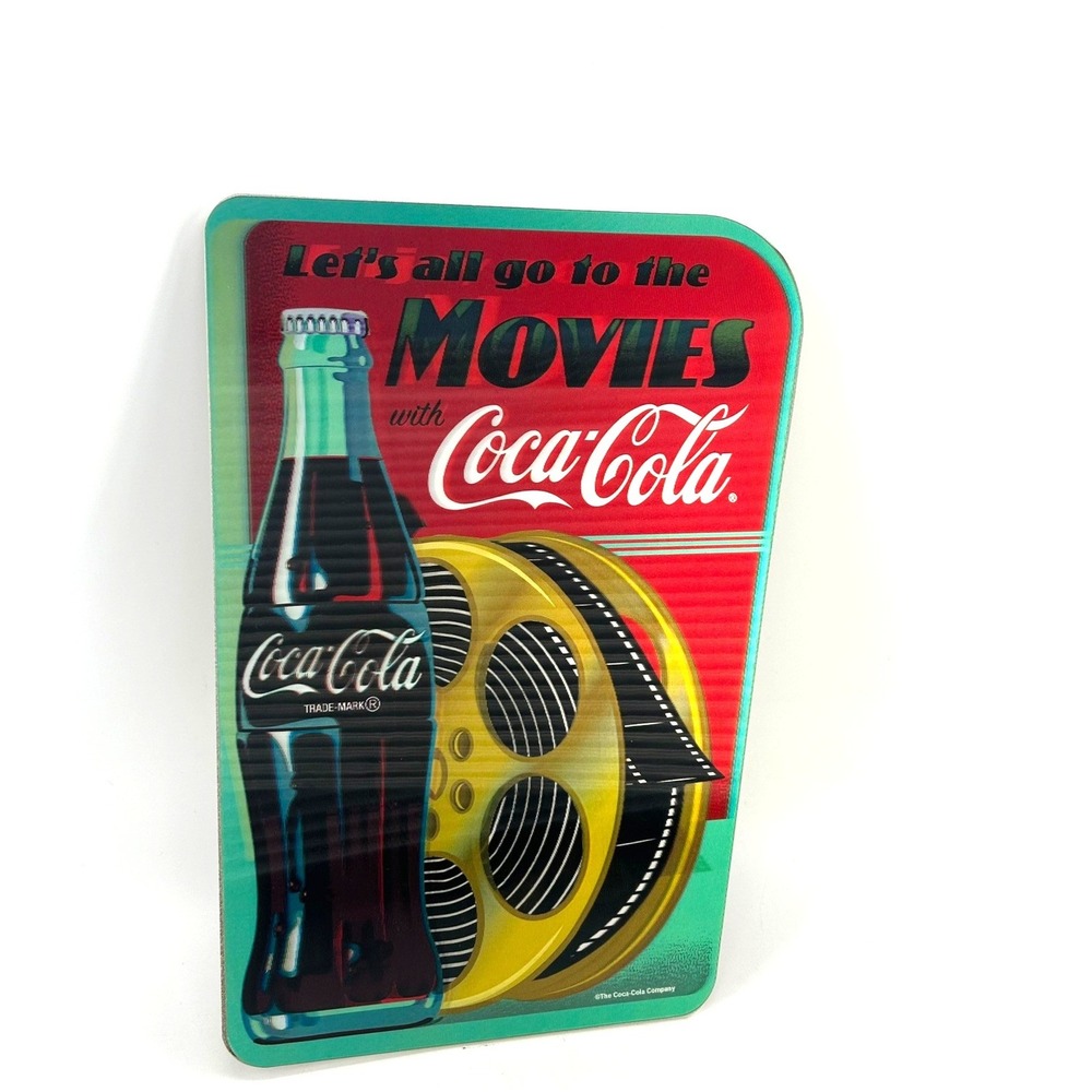 Coca-Cola Holographic 3D Movie Night Wall Decor Sign Open Road Brands 11x15